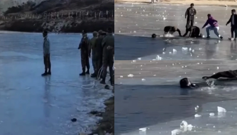 برف سان ڍڪيل ڍنڍ جي سير دوران افسوسناڪ حادثو، هڪ سياح فوت